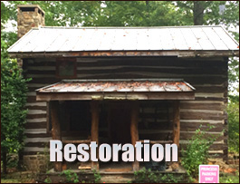 Historic Log Cabin Restoration  Stumpy Point, North Carolina